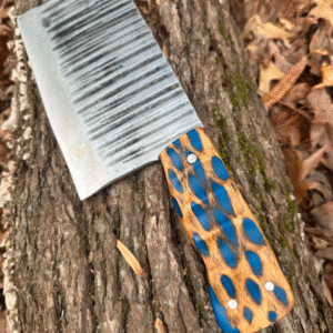 Hand forged meat cleaver