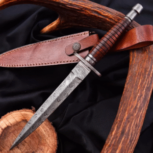 ARKANSAS Toothpick Dagger Damascus Steel Blade, Hand forged dagger, anniversary gifts, Medieval dagger, boyfriend Gift, commando Dagger USA