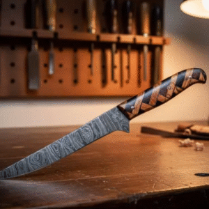 Fishing Fillet Knife Handmade Damascus Steel Flexible Blade Fillet Knife gift for groomsmen birthday gift for men comes with Leather Sheath