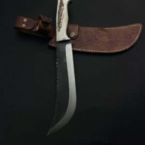 Deer Horn Handle Machete Knife , Handmade Hunting Knive , Scimitar Knive , Groomsmen Knife , Antler Hanhle Knife , Camping Gifts for Men