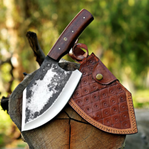 Hand Forged Cleaver Knife, Meat Chopper, Splitter, Perfect Gift on Halloween & Anniversary for Him